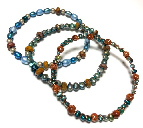 Kristal Wick's Hippie Dippie Stackable Wire Bangles - , Contemporary Wire Jewelry, Coiling, Coiling Wire, Wire Coiling, Lashing, Wire Lashing, Wire Wrapping, Wrapping, Wire Wrapping Jewelry, , , finished bracelets